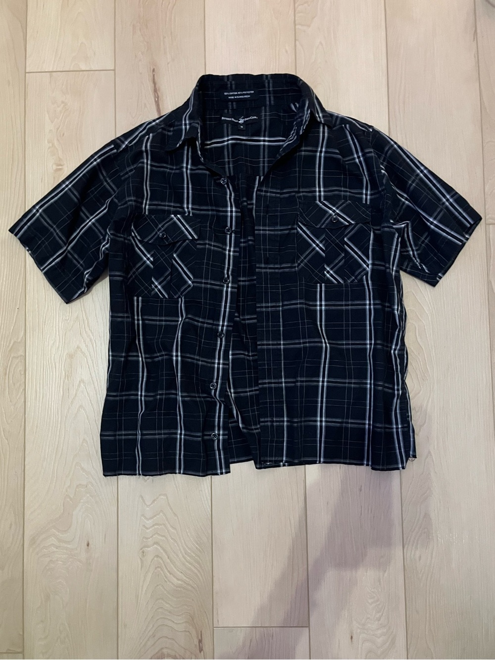 Vintage Beverly Hills Polo Club Plaid polo tee